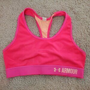 Under Armor Hot Pink Sports Bra (YOUTH Medium)